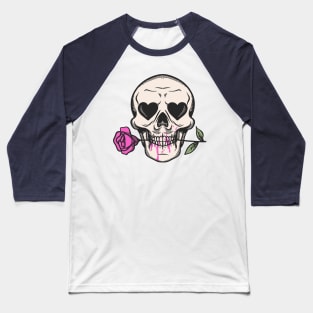 skeleton valentine, skull heart Baseball T-Shirt